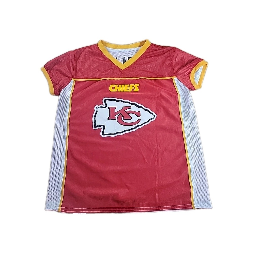 Kansas City Chiefs Youth M Flag Football Reversible Replica Jersey NFL KC Chief‎